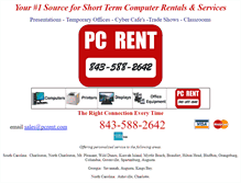 Tablet Screenshot of pcrent.com